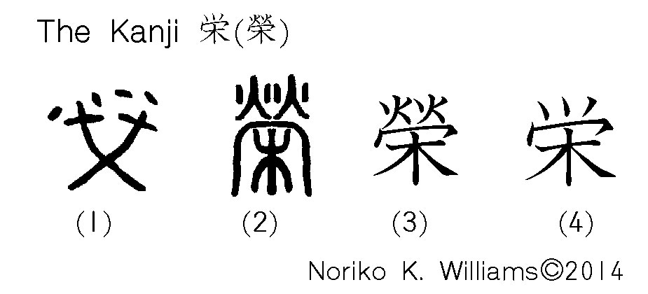 Kanji栄history
