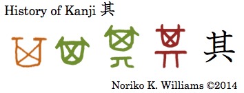 History of the kanji 其