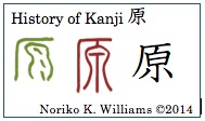 History of Kanji 原 (f)