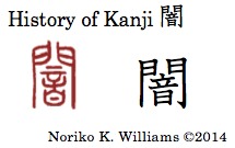 History of Kanji 闇r