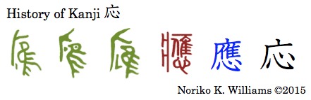 History of the kanji 応