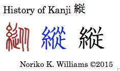 History of Kanji 縦