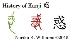 History of the Kanji 惑