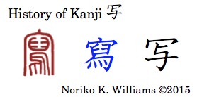 History of Kanji 写