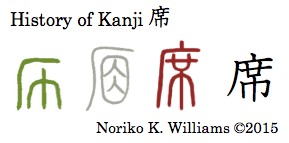 History of Kanji 席