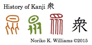 History of Kanji 衆