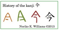 History of Kanji 今(frame)