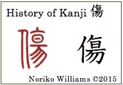 History of Kanji 傷