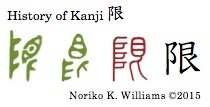 History of Kanji 限