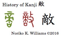 History of Kanji 敵