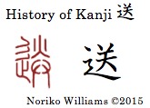 History of Kanji 送