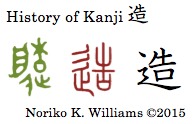 History of Kanji 造