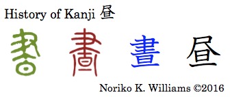 History of Kanji 昼
