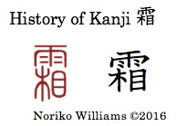 History of Kanji 霜