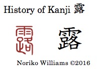 History of Kanji 露