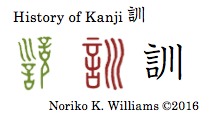 History of Kanji 訓