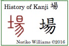 History of Kanji 場 (frame)