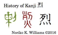 History of Kanji 烈