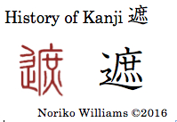History of Kanji 遮