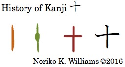 History of Kanji 十