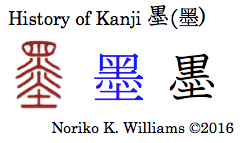 History of Kanji 墨
