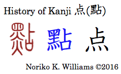 History of Kanji 点