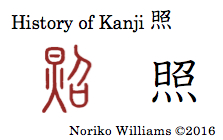 History of Kanji 照
