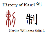 History of Kanji 制