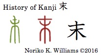History of Kanji 末
