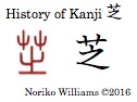 History of Kanji 芝