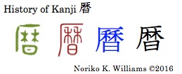 History of Kanji 暦