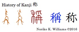 History of Kanji 称