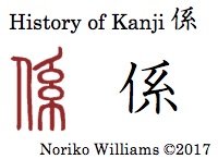 History of Kanji 係