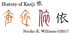 History of Kanji 依
