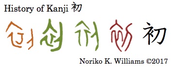 History of Kanji 初