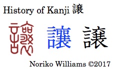 History of Kanji 譲
