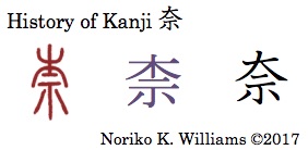 History of Kanji 奈