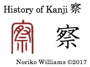 History of Kanji 察