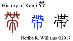 History of Kanji 帯