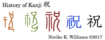 History of Kanji 祝