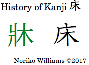 History of Kanji 床