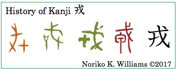 History of Kanji 戎(frame)