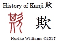 History of Kanji 欺