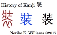 History of Kanji 装