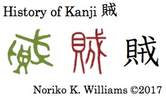 History of Kanji 賊
