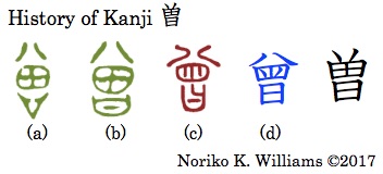 History of Kanji 曽