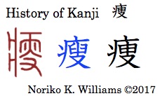 History of Kanji 痩