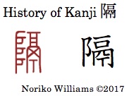 History of Kanji 隔