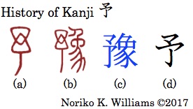 History of Kanji 予