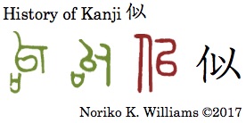 History of Kanji 似